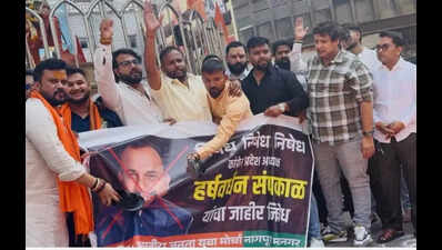 Protests in Nagpur & beyond: Bawankule seeks Sapkal’s resignation while Telangana BJP counters Owaisi claims