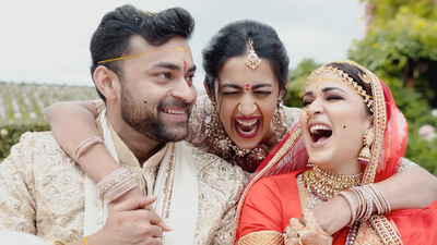 Actress Lavanya Tripathi shared a fun moment with sister-in-law Niharika Konidela on a dance show. Anchor Sudheer's playful banter led to a hilarious phone call to Varun Tej, revealing he prioritizes his wife's call. The couple's recent engagement and wedding were also highlighted, along with their upcoming projects. Varun Tej Konidela sparks laughter choosing wife Lavanya Tripathi’s call over sister Niharika Konidela’s; quips, ‘was changing diapers’