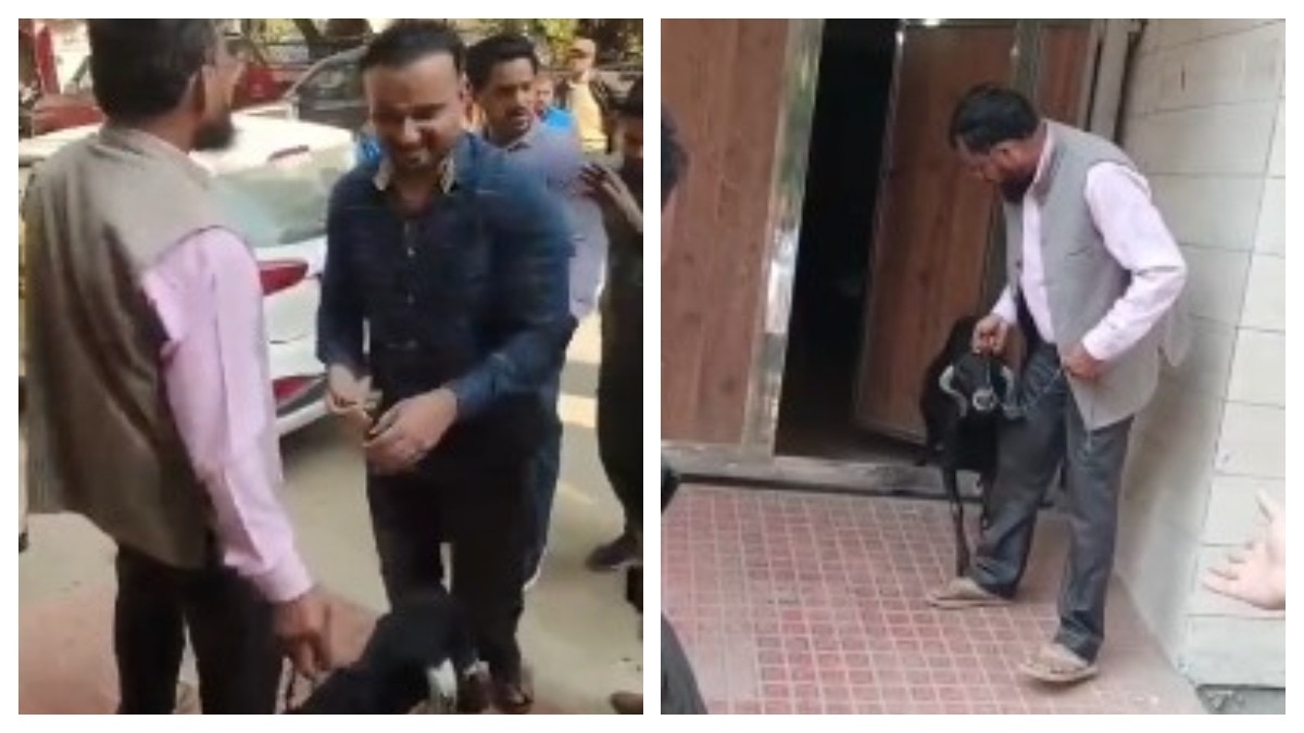 बकरा लाने की सूचना पर स्थानीय लोगों का विरोध (Photo: Screengrab) बकरा लाने की सूचना पर स्थानीय लोगों का विरोध (Photo: Screengrab)