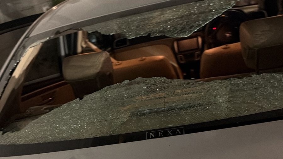 लॉरेंस बिश्नोई के वकील की कार पर फायरिंग. (Photo: ITG) लॉरेंस बिश्नोई के वकील की कार पर फायरिंग. (Photo: ITG)