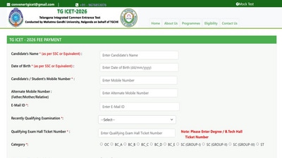TS ICET 2026 registration begins at icet.tgche.ac.in, direct link to apply here