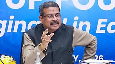 Union education minister Dharmendra Pradhan on Thursday launched the Centre of Excellence (CoE) in Artificial Intelligence (AI) for education (@dpradhanbjp X)