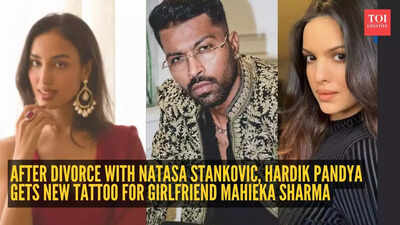 After divorce with Natasa Stankovic, Hardik Pandya gets new tattoo for girlfriend Mahieka Sharma: Their relationship journey (so far) After divorce with Natasa Stankovic, Hardik Pandya gets new tattoo for girlfriend Mahieka Sharma: Their relationship journey (so far)