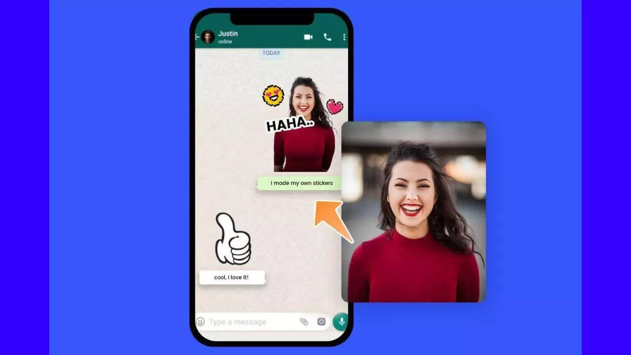 Create custom stickers on WhatsApp (AI-generated image)