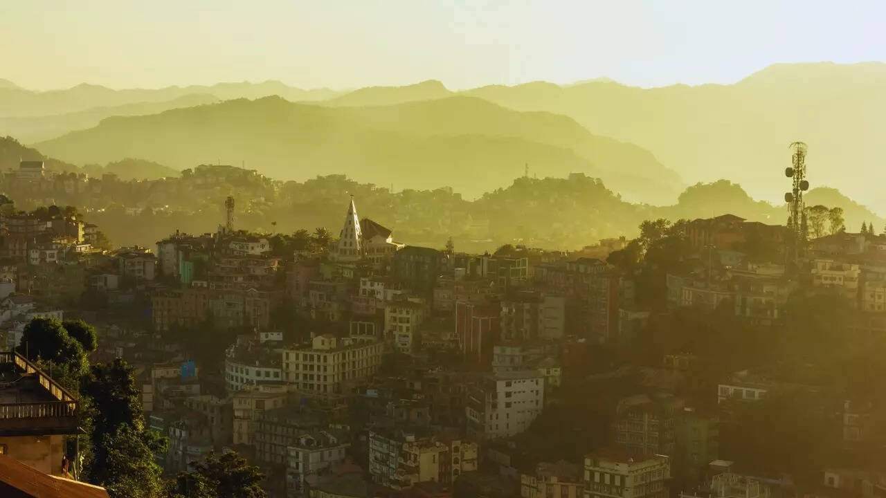 Foggy morning in Aizawl