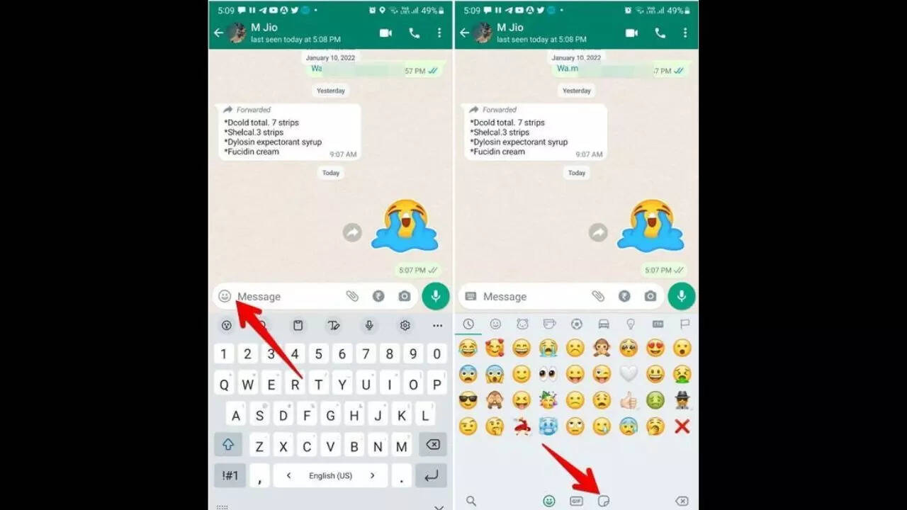How to share sticker pack with others (AI-generated image)