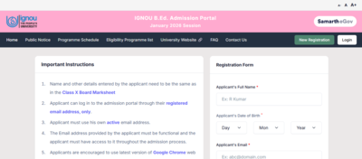 IGNOU B.Ed 2026 registration underway, apply before February 27: Direct link to register here
