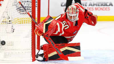 Jordan Binnington’s record shutout in his Olympic debut leads Canada to beat Czechia by 5-0