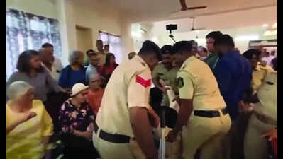 Locals protest at CCP over casino vessel, removed