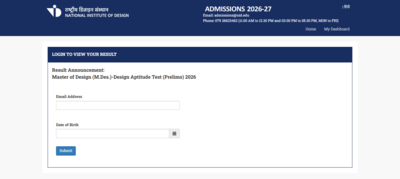 NID DAT 2026 Prelims result declared for M.Des; rechecking open till February 14: Check direct link