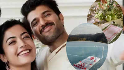 Rashmika Mandanna, Vijay Deverakonda give a sneak peek into their wedding festivities - from Virosh themed decor to pool games: PICS inside