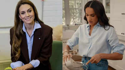 Royal Blue Shirt Trend: Kate Middleton, Meghan Markle and Vogue Editor Embrace Classic Style Blue shirt trend from Kate Middleton to Meghan Markle: Why the simple British button-down is fashion's hottest status symbol right now