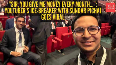 “Sir, you give me money every month…”: YouTuber’s ice-breaker with Sundar Pichai goes viral