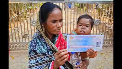 Short in height, big on dreams: 1.5-ft-tall girl writes Class X exam from mom’s lap