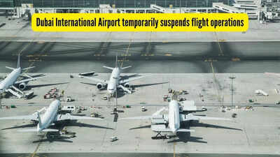 ON CAM: Dubai International Airport Bombed Again; Drone Sparks Fire, Flights Halted | Iran War ON CAM: Dubai International Airport Bombed Again; Drone Sparks Fire, Flights Halted | Iran War