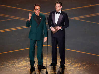 Marvel fans can't keep calm as Robert Downey Jr, Chris Evans reunite at Oscars 2026
