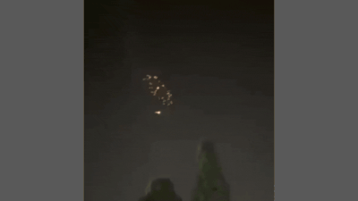Iran's cluster munitions in central Israel skies Watch: Flashes in sky above central Israel in latest Iran cluster munition strike