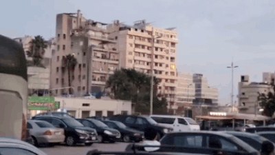 Watch: Israeli strike in Beirut reduces building to rubble in seconds