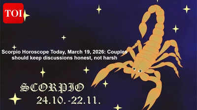 Today, a wave of energy and determination inspires you to take charge with a calm assurance. Invitations to social gatherings are on the horizon, offering pathways to new learnings. In personal connections, prioritize sincerity over bluntness. On the career front, anticipate academic accolades and professional advancements, as your composed demeanor attracts admiration. Scorpio Horoscope Today, March 19, 2026: Couples should keep discussions honest, not harsh