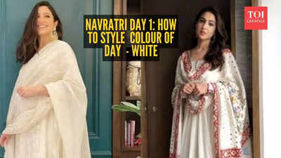Colour of Day 1 of Navratri - White: How to style it