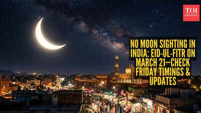 No moon sighting tonight: India confirms Eid-ul-Fitr on March 21 - Friday moon timings and other key details inside