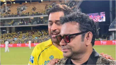'Thala meets Thala': AR Rahman shares epic MS Dhoni meet-up video from CSK's pre-IPL bash