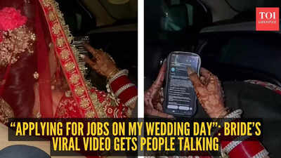 “Applying for jobs on my wedding day”: Bride’s viral video gets people talking