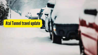 Atal Tunnel travel update: Heavy snowfall strands 1,000+ vehicles in Himachal; 40 tourists rescued from Jalori Pass