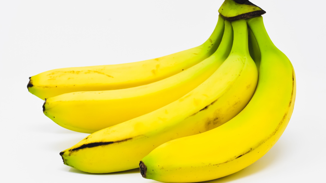 bananas with slightly green tips