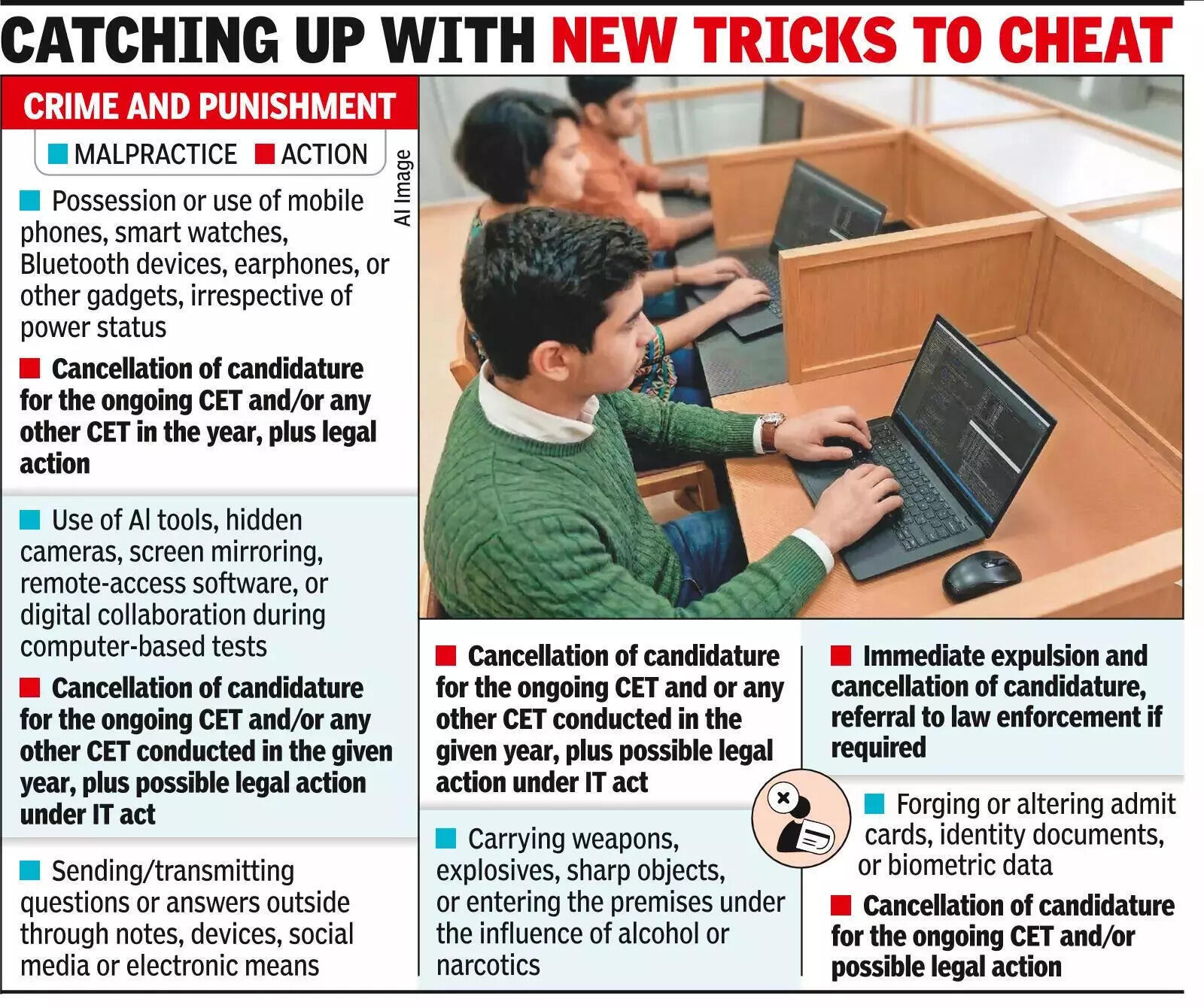 Catching up with new tricks to cheat Catching up with new tricks to cheat