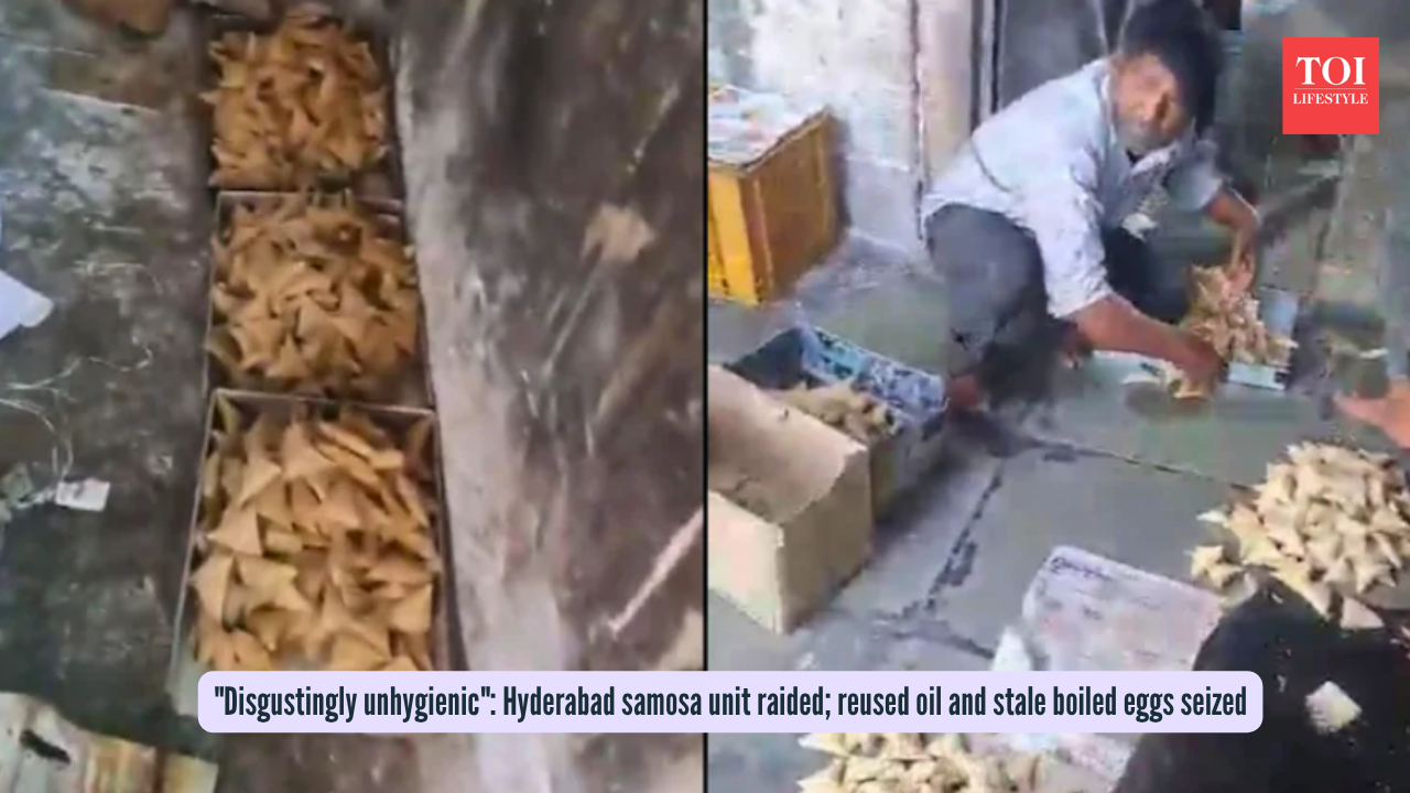 Disgustingly unhygienic Hyderabad samosa unit raided; reused oil and stale boiled eggs seized