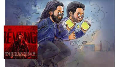 'Dhurandhar 2' inspires butter brand doodle; Ranveer Singh caricature wins internet; ‘Maska Mein Hai Doodh Andar’