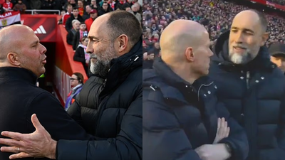 Igor Tudor viral video sparks confusion as fans think Tottenham boss greeted wrong bald man instead of Liverpool manager Arne Slot (Image via Getty) Igor Tudor viral video sparks confusion as fans think Tottenham boss greeted wrong bald man instead of Liverpool manager Arne Slot
