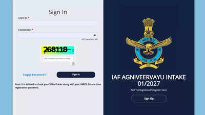 IAF Agniveervayu city intimation slip out for 01/2027 intake; dwonload here