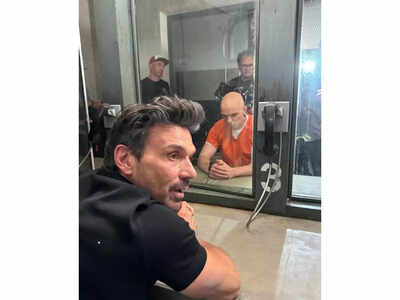 James Gunn teases key prison face-off between Lex Luthor and Rick Flag Sr in 'Peacemaker' BTS reveal