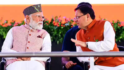 PM Modi congratulates Uttarakhand government on completing 4 years, CM Pushkar Singh Dhami responds