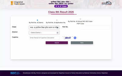 RBSE Class 8 result 2026 released on Shala Darpan, over 12 lakh students clear exams; check direct link here