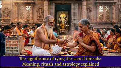 The significance of tying the sacred threads: Meaning, rituals and astrology explained