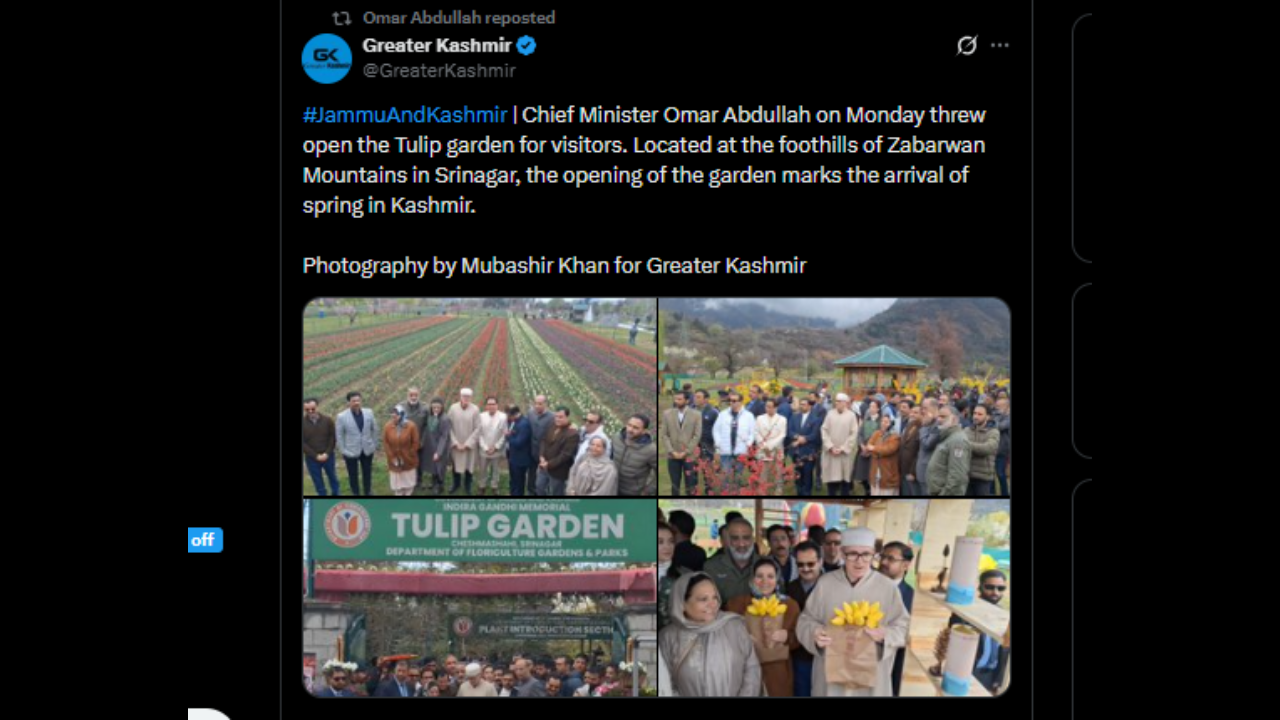 Greater Kashmir/X Tulip Garden