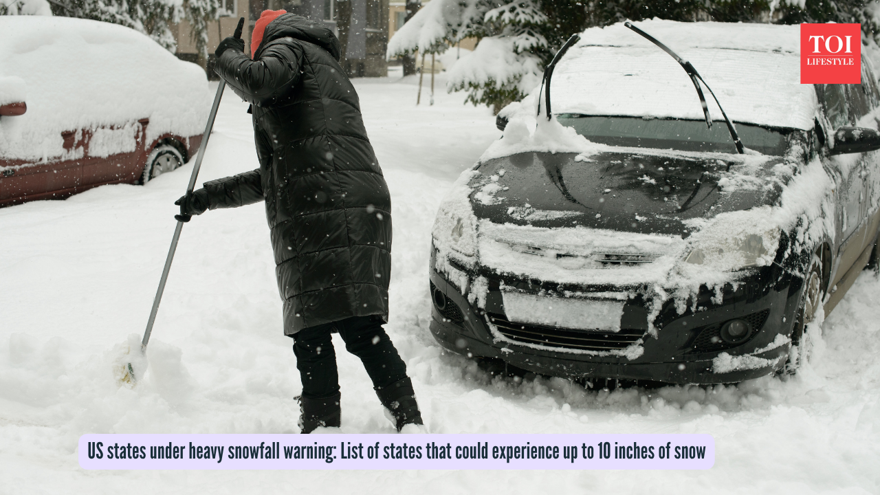 US states under heavy snowfall warning: List of states that could experience up to 10 inches of snow