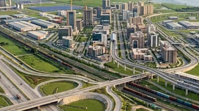 Uttar Pradesh has achieved its largest infrastructure growth in nine years (AI image) UP swing in infra devpt in state in 9 years