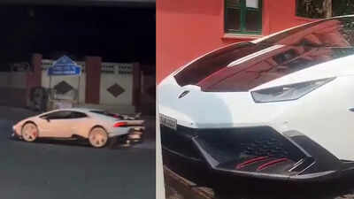 Credit: X/siraajnoorani,path2shah. Viral Lamborghini drift ends in seizure: All you need to know about the car