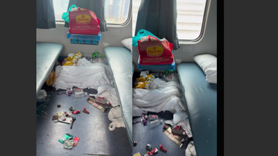 @TyrantOppressor/X “People talk about civic sense”: Viral video shows littered train coach; class 10 students on Manali trip reportedly responsible, sparks debate