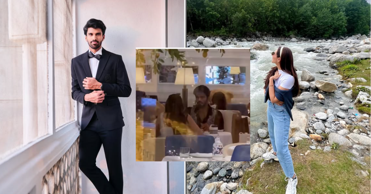 Washington Sundar and Sahiba Bali