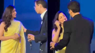Karan Johar hugs Yami Gautam at an event amidst 'Dhurandhar 2' success, calls her one of his favourite actors, netizens react
